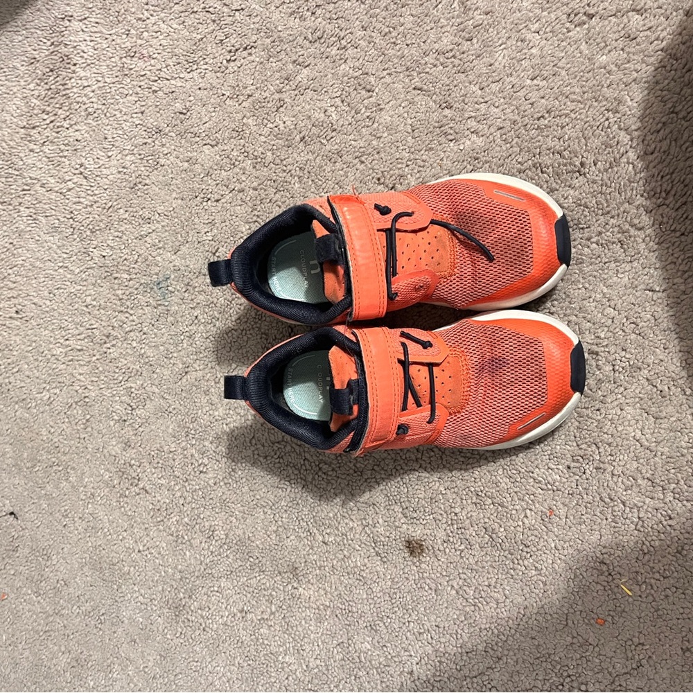 Vibrant Orange Kids Sneakers